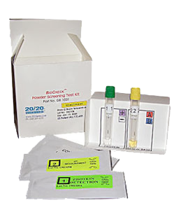 The BioCheck Powder Screening Test Kit